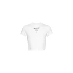 Ribbed Cropped T-Shirt Bright White