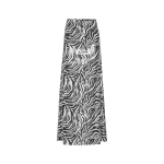 Sequins Maxi Skirt Zebra Print