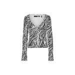 Sequins T-Shirt Zebra Print