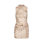 Sleeveless Long Top Leopard Print