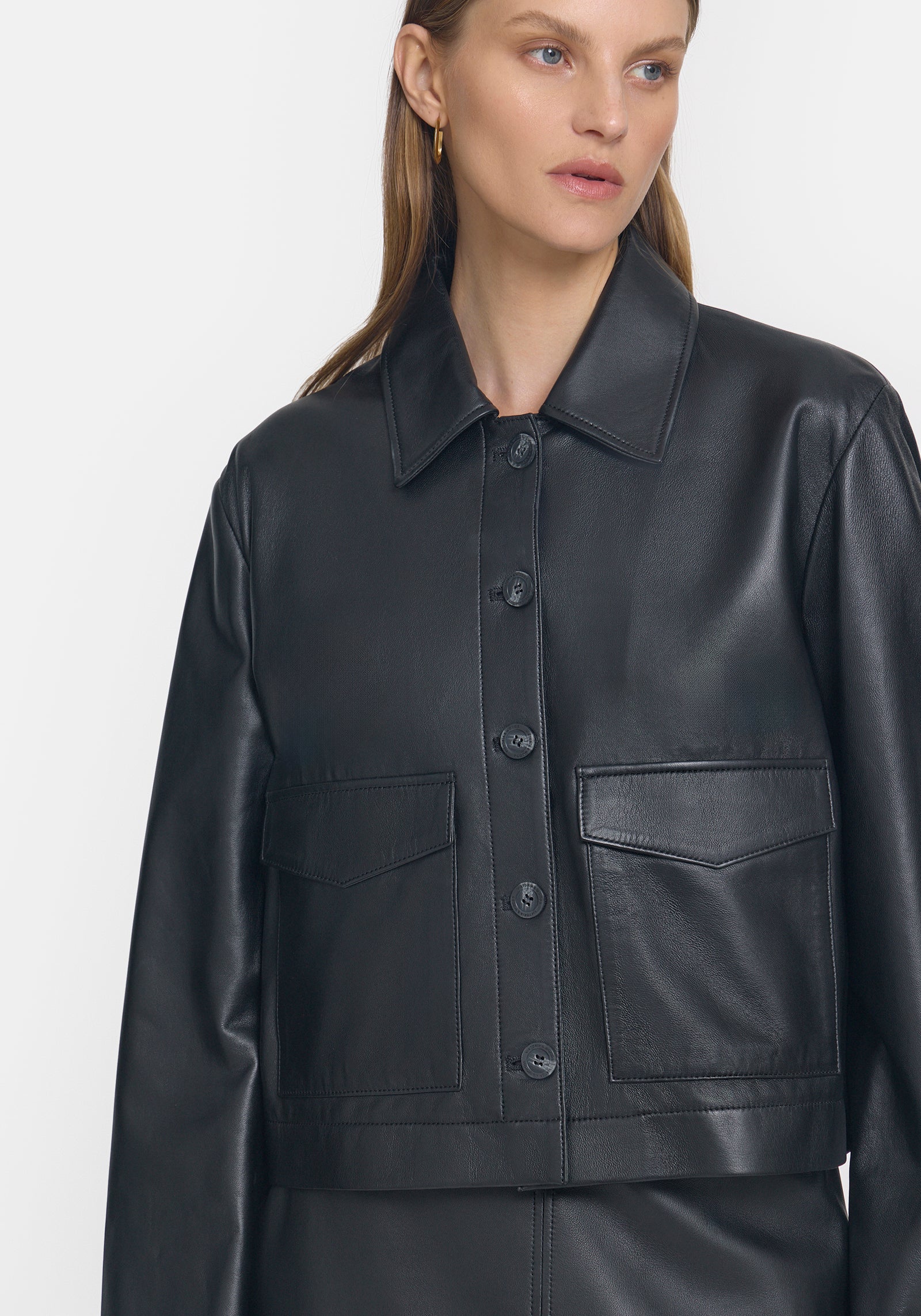 Victoria – Handmade Warm Leather Coat main image 1