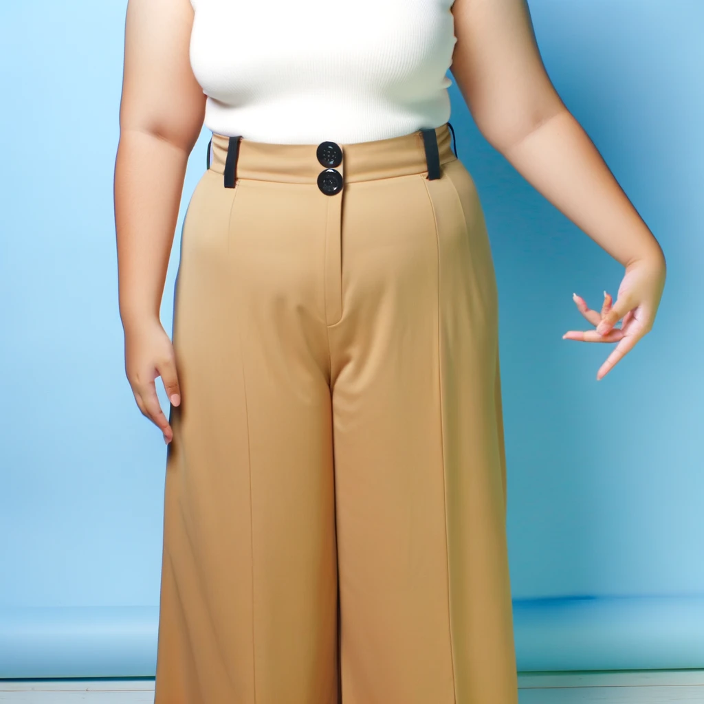 high waist how to wear wide leg pants plus size