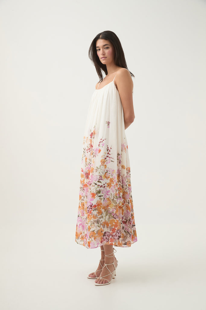 【Aje.】Boeri Border Print Midi Dress フラワー ミディドレス Aje Dresses | Australian Designer collection | Coveti