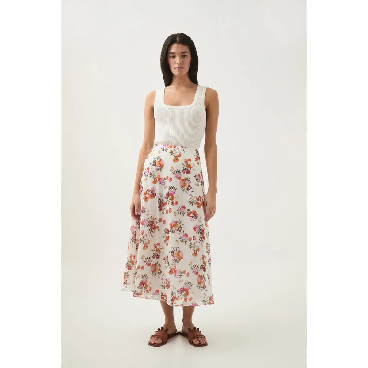 Cyma Circular Midi Skirt