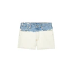 Bleach denim shorts
