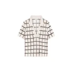 Block stitch polo