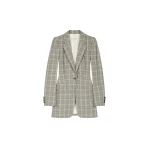 Checked fitted blazer