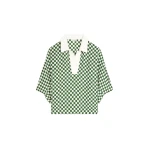 Checked polo top