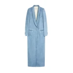 Denim tuxedo coat