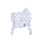 Draped cotton shirt