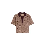 Knitted polo shirt