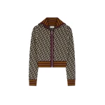 Knitted zip cardigan