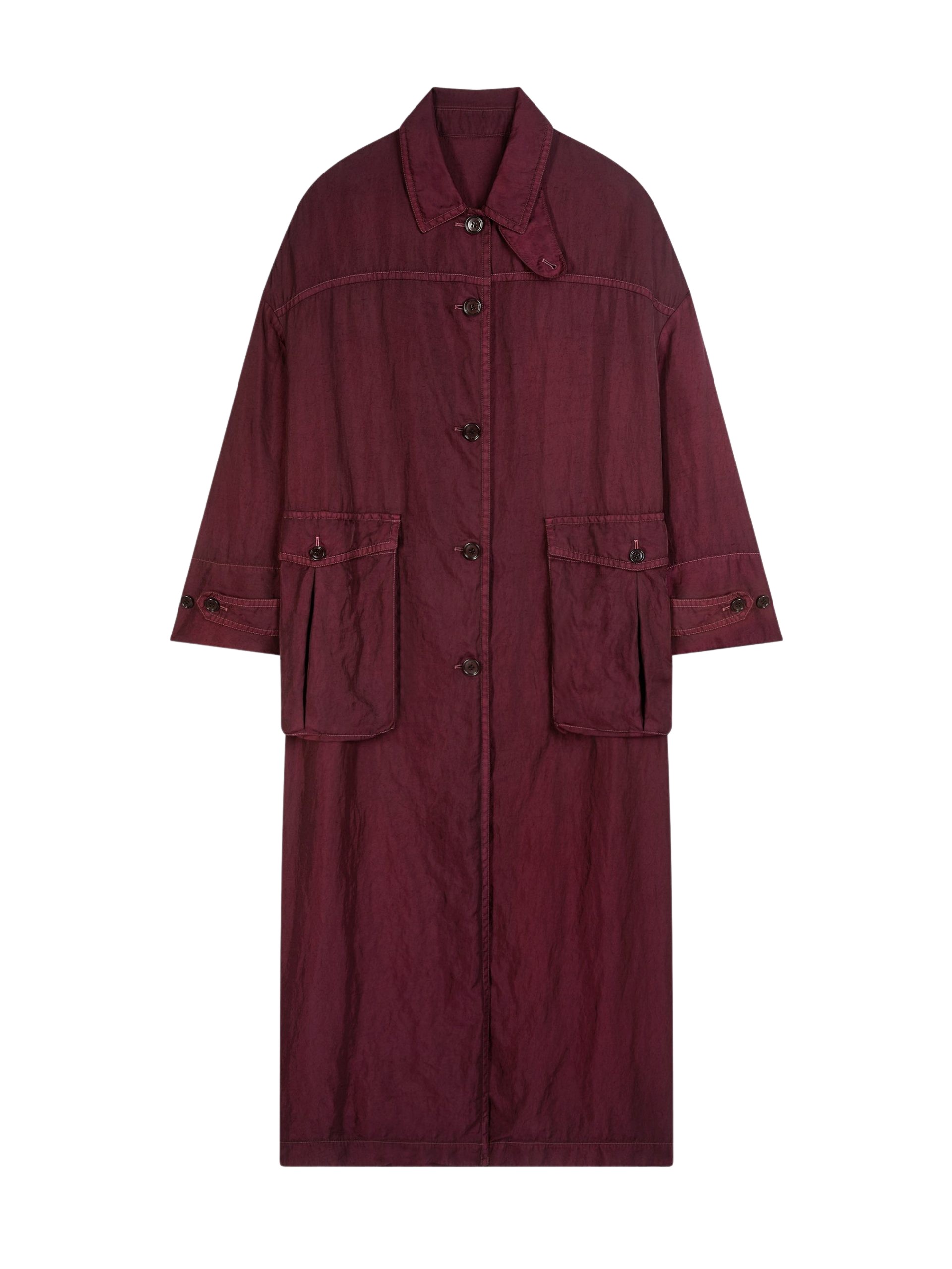 Dries Van Noten Loose overdyed coat