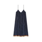 Pleated slip dress