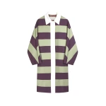 Striped kimono coat