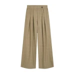 Wide pleated pants