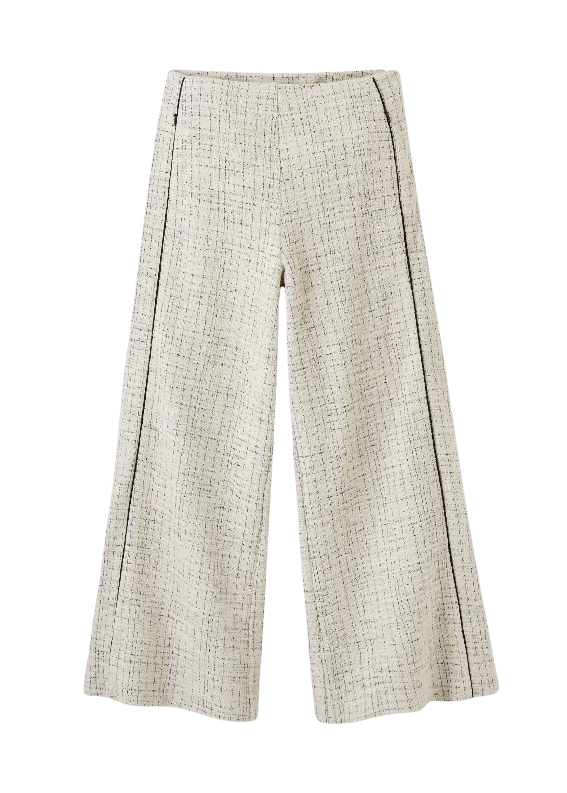 Me and Em Tweed Wide-Leg Crop Pant