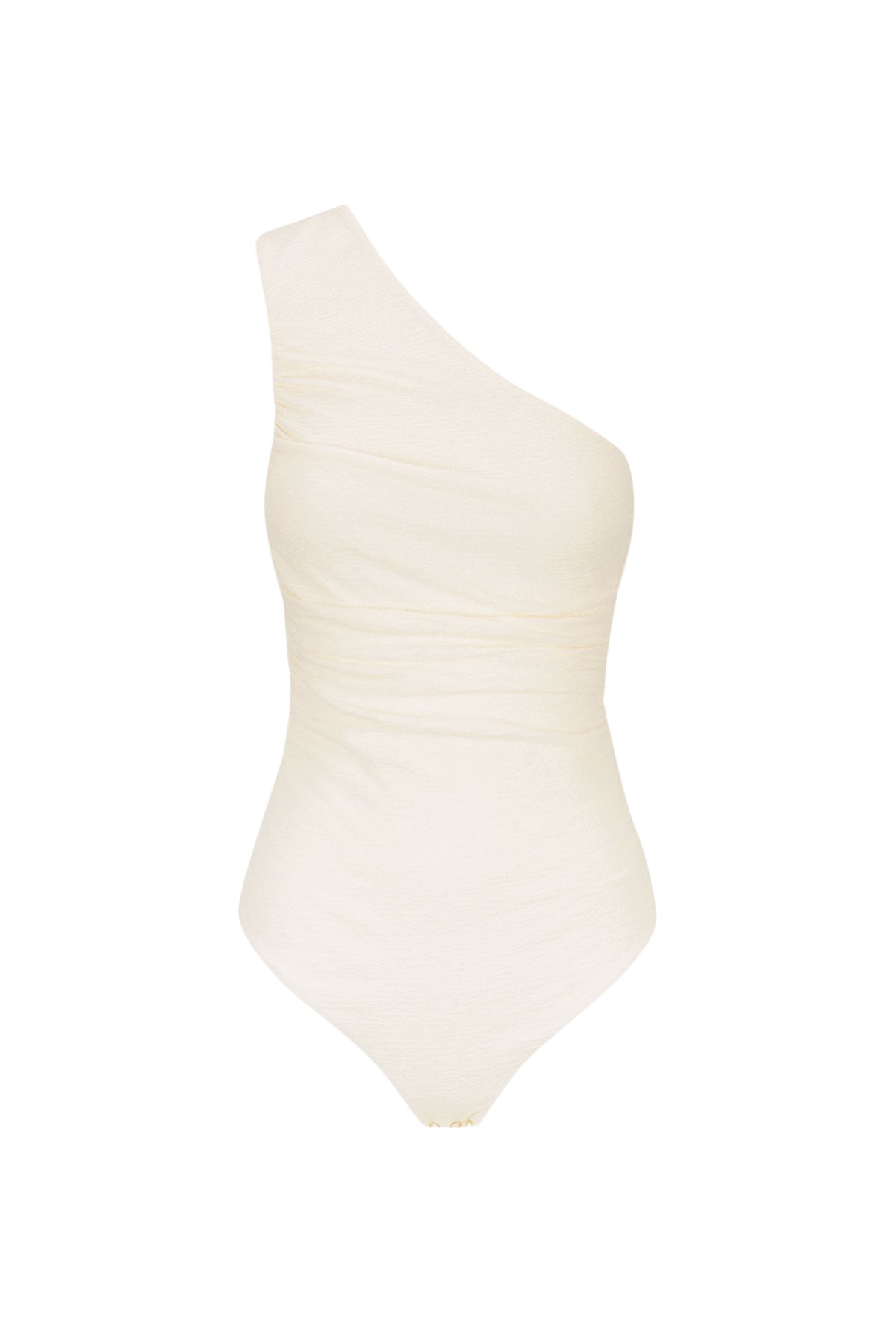 Shona Joy Beau One Shoulder Bodysuit – Rice