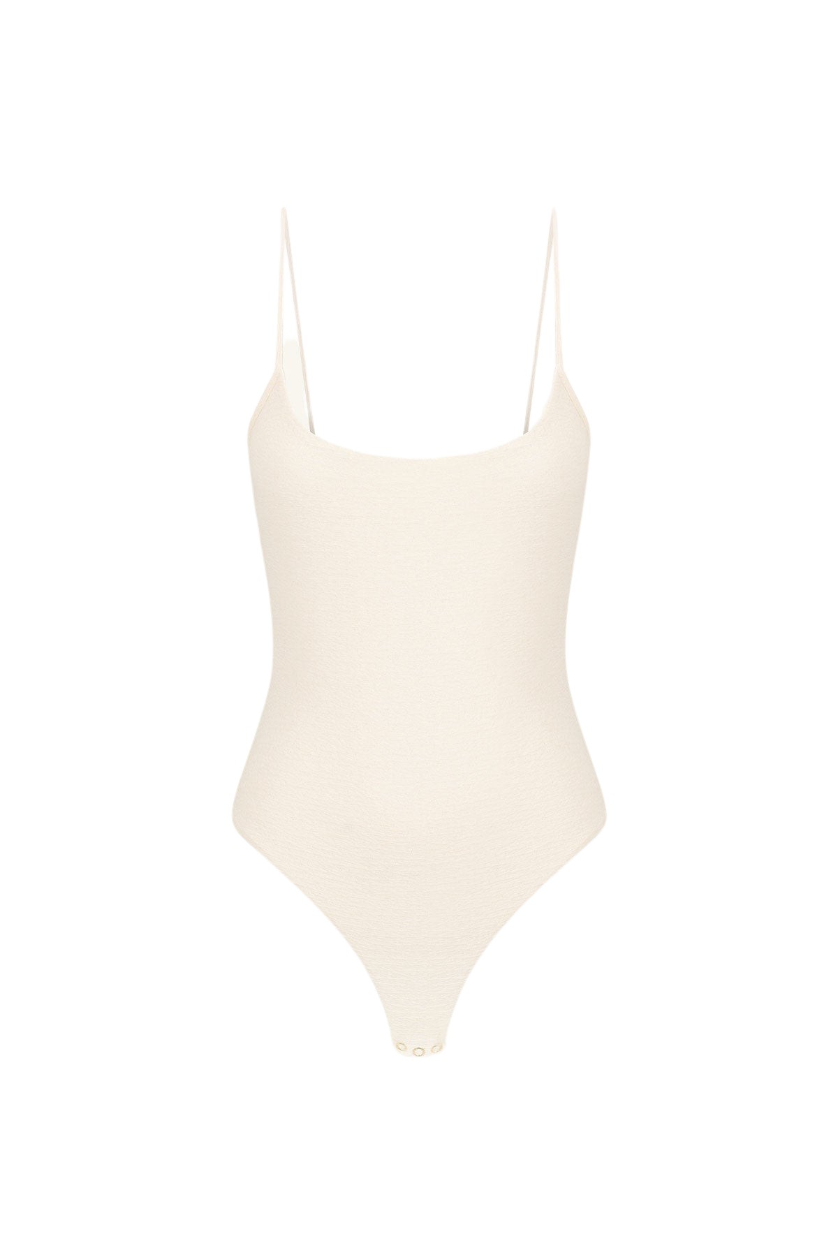Shona Joy Beau Scoop Neck Bodysuit – Rice