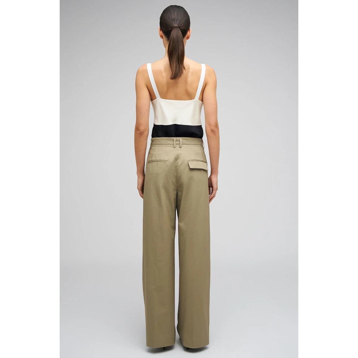 Cotton Pleat Pant