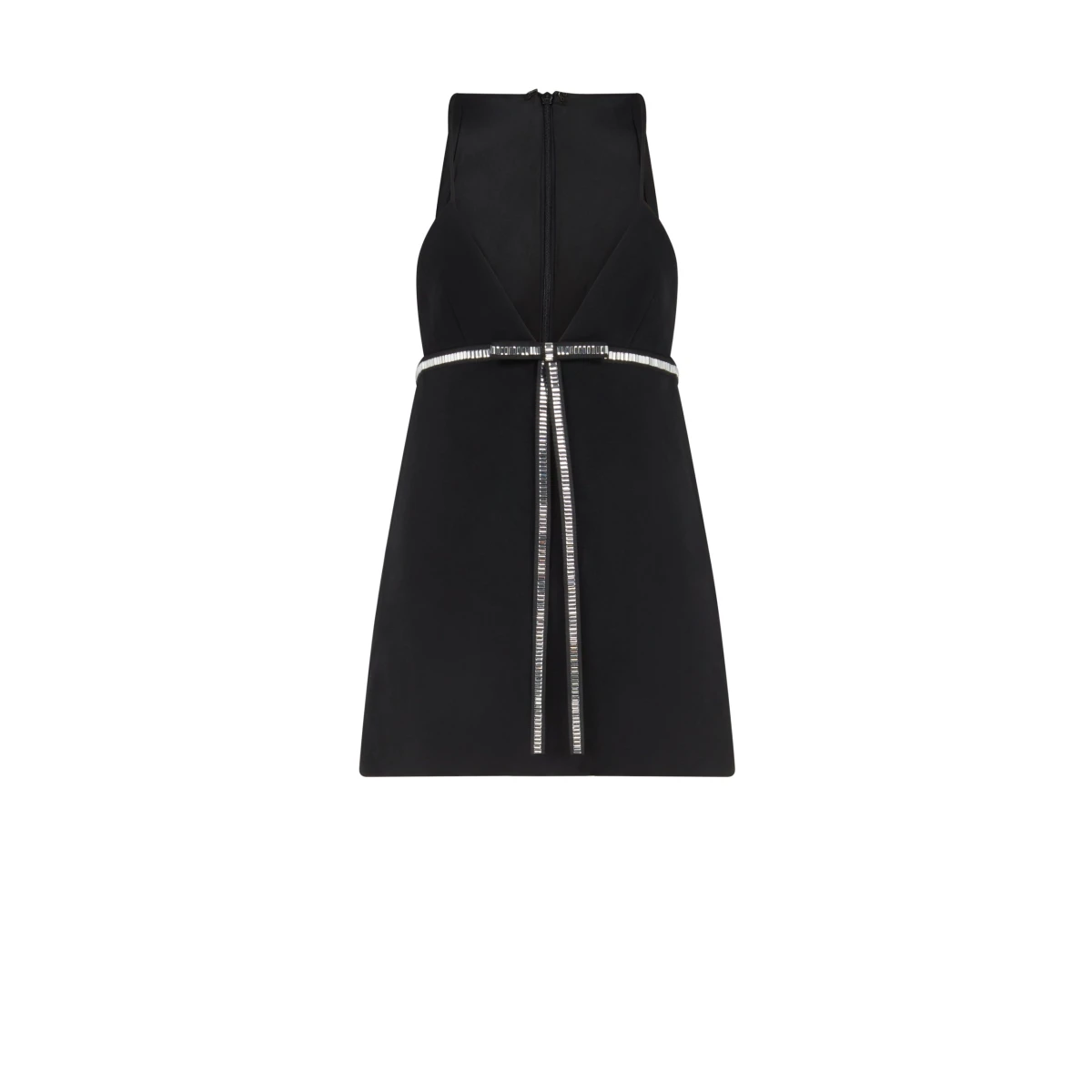 David Koma Crystal Bow Mini Dress