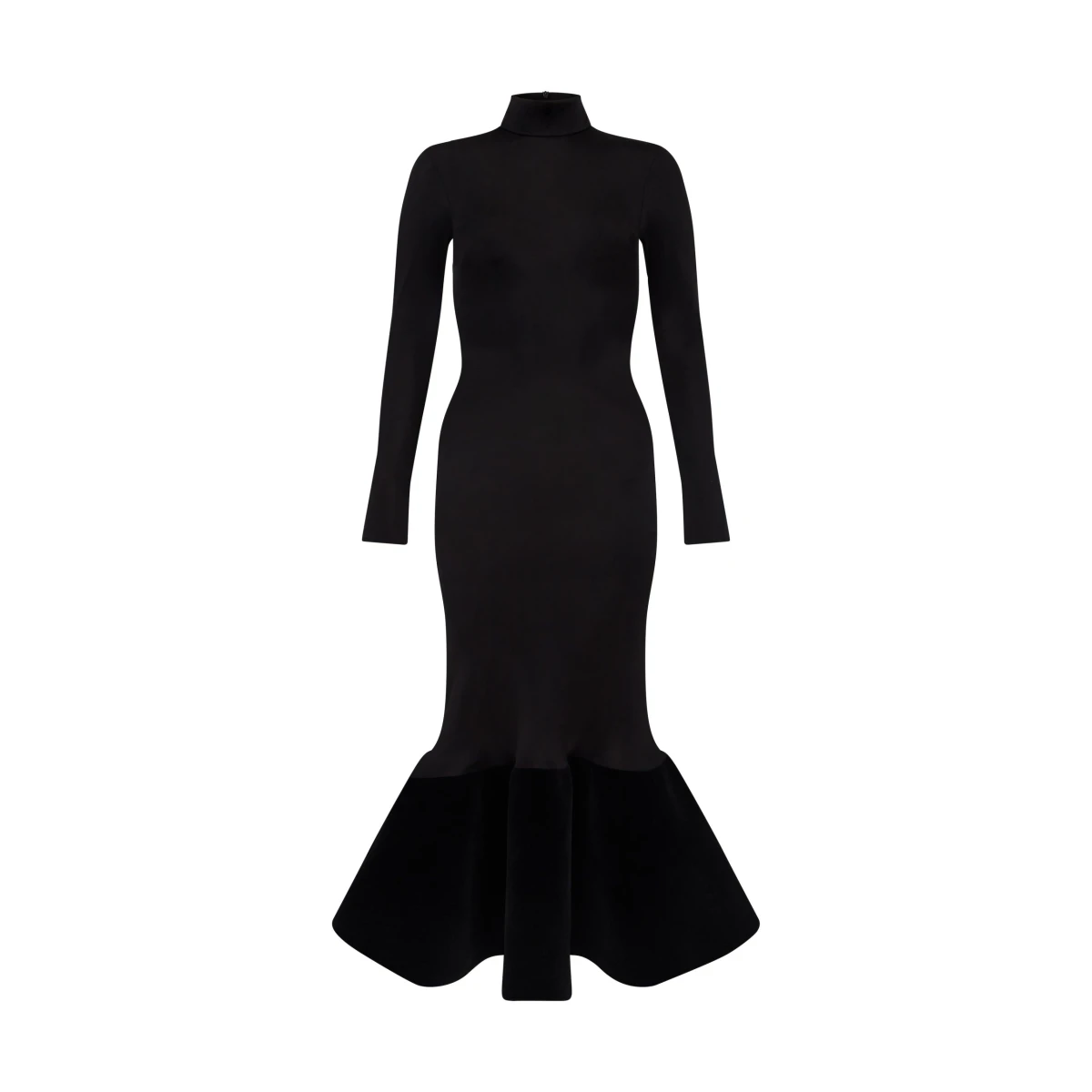 David Koma Flounce Hem Midi Dress