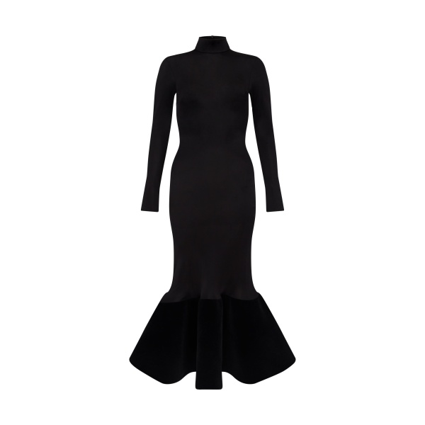 David Koma Flounce Hem Midi Dress