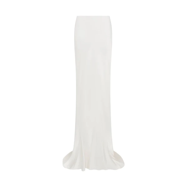 David Koma Low Waist Satin Maxi Skirt