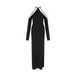 David Koma Off The Shoulder Crystal Wings Gown