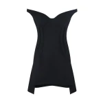 David Koma Off The Shoulder Wool Mini Dress