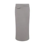 David Koma Pocket Detail Midi Skirt