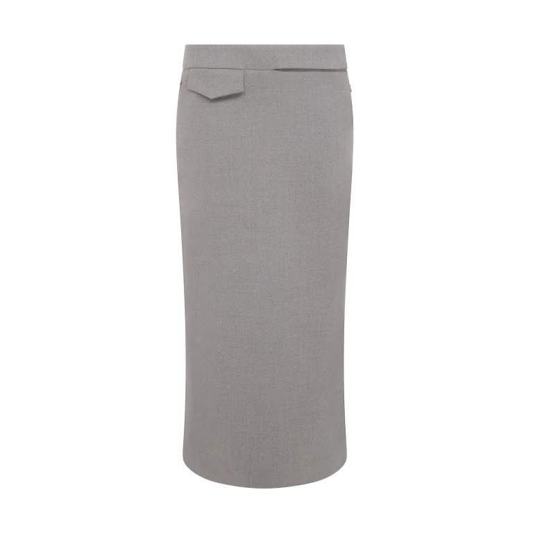 David Koma Pocket Detail Midi Skirt