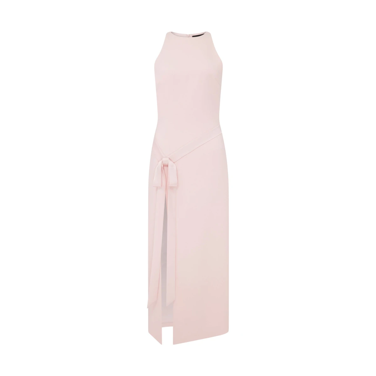 David Koma Satin Bow Midi Dress