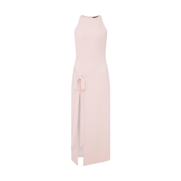 David Koma Satin Bow Midi Dress