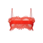 David Koma Satin Tape And Lace Bra Top