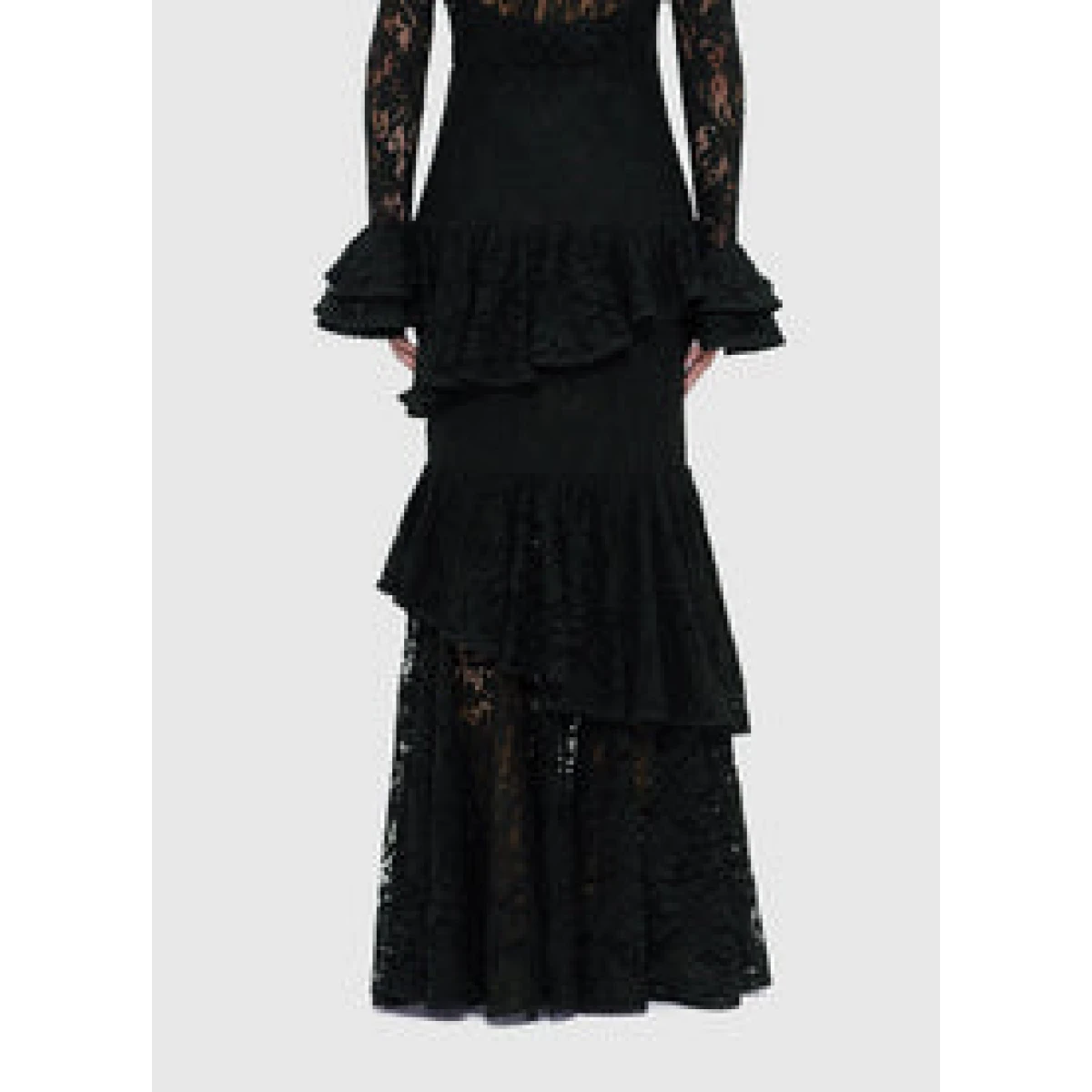 Amaya Lace Maxi Skirt - Ebony