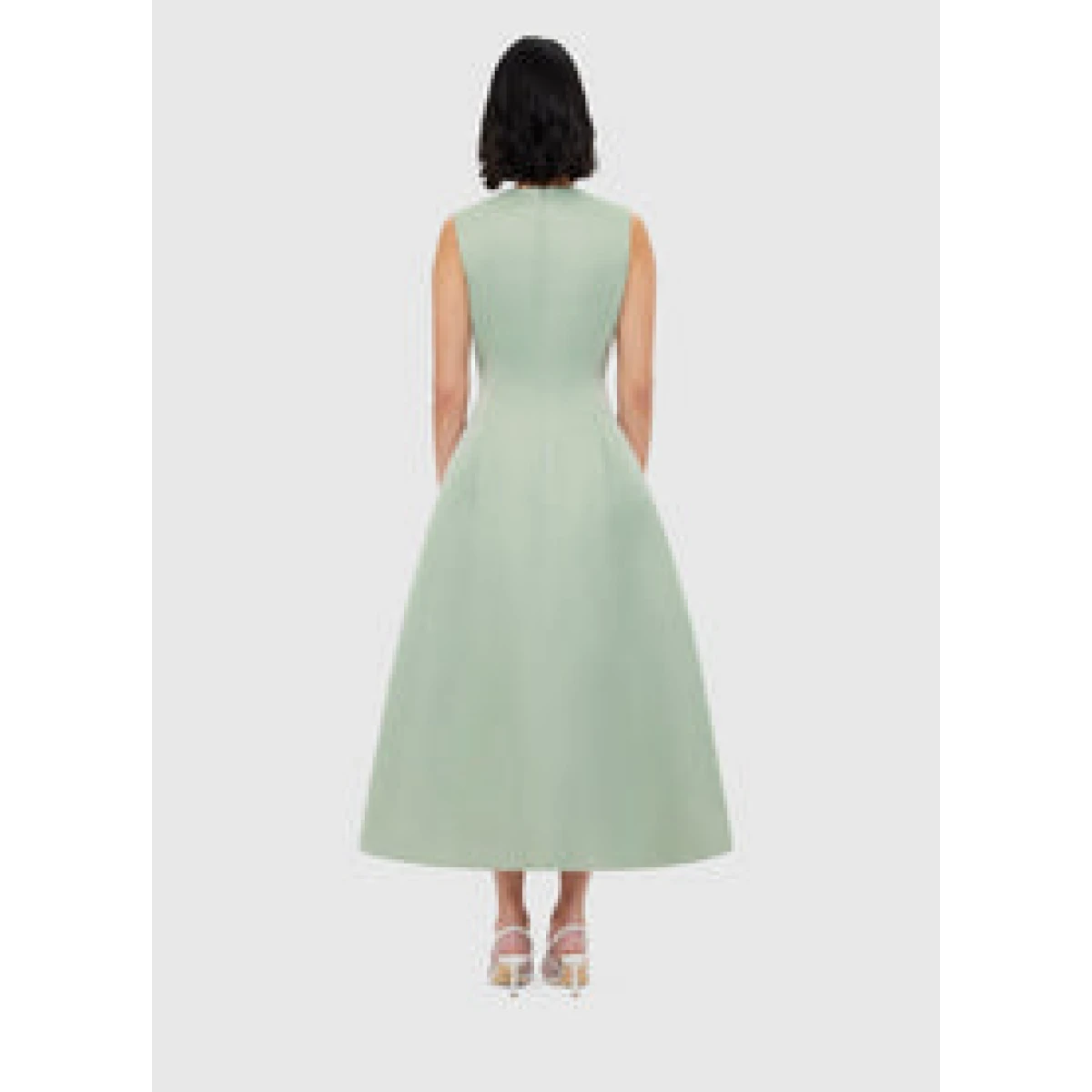 Cleo Sleeveless Midi Dress - Sage