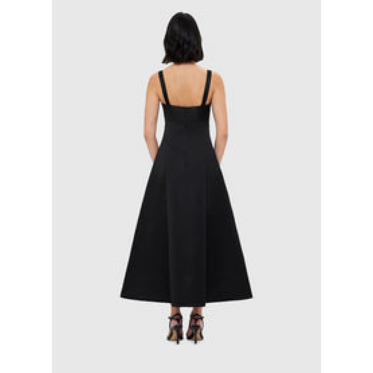 Odette Midi Dress - Ebony