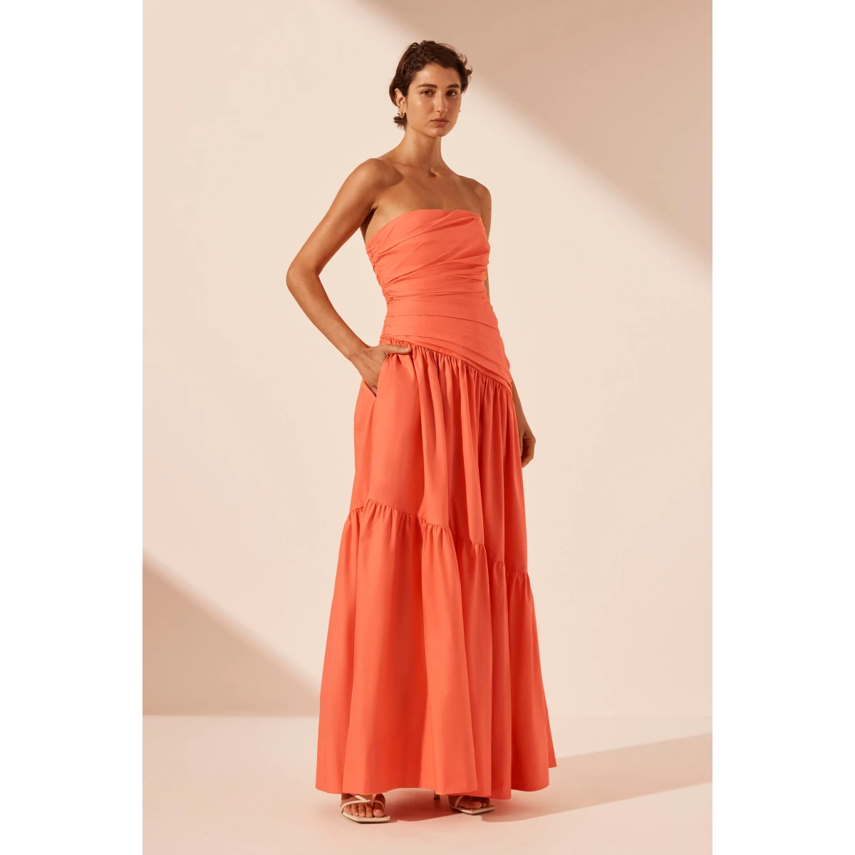 Shona Joy Orange Dress Designer Collection Coveti