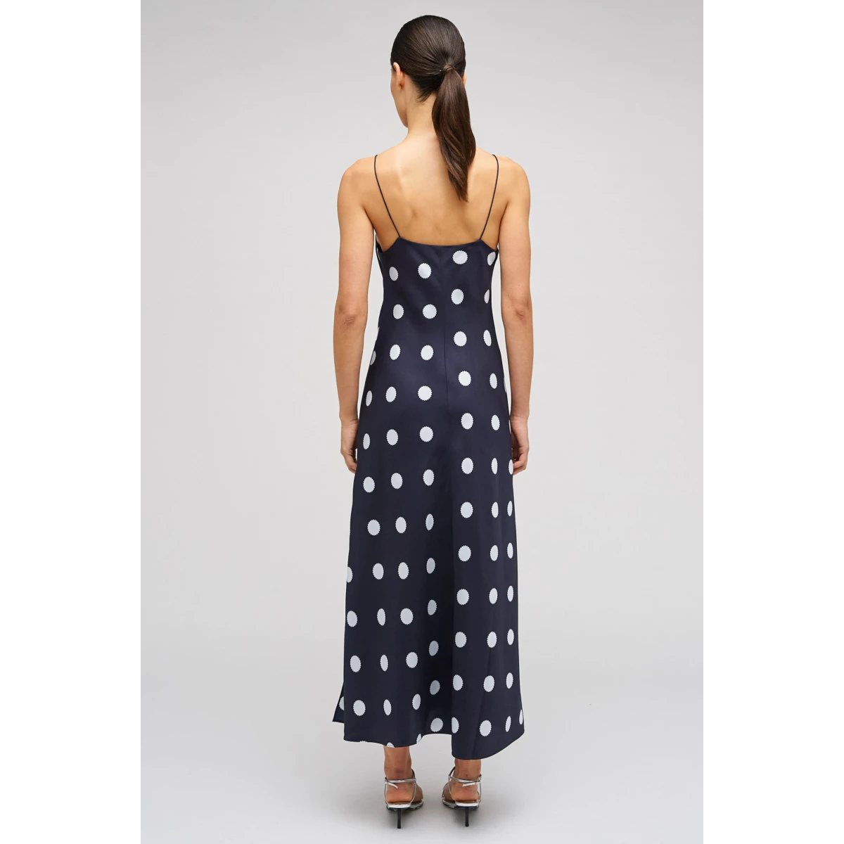 Starburst Spot Slip Dress