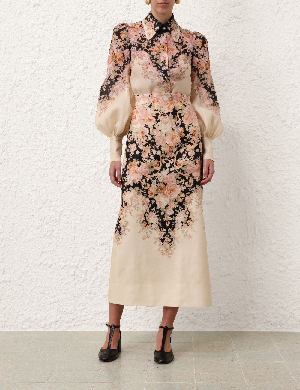 【Zimmermann】ILLUSTRATION PENCIL SKIRT ペンシル ミディ Zimmermann Skirts | Australian Designer Collection | Coveti