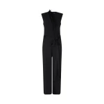 David Koma Detachable Feather Trim Jumpsuit