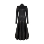 David Koma Leather Coat Dress