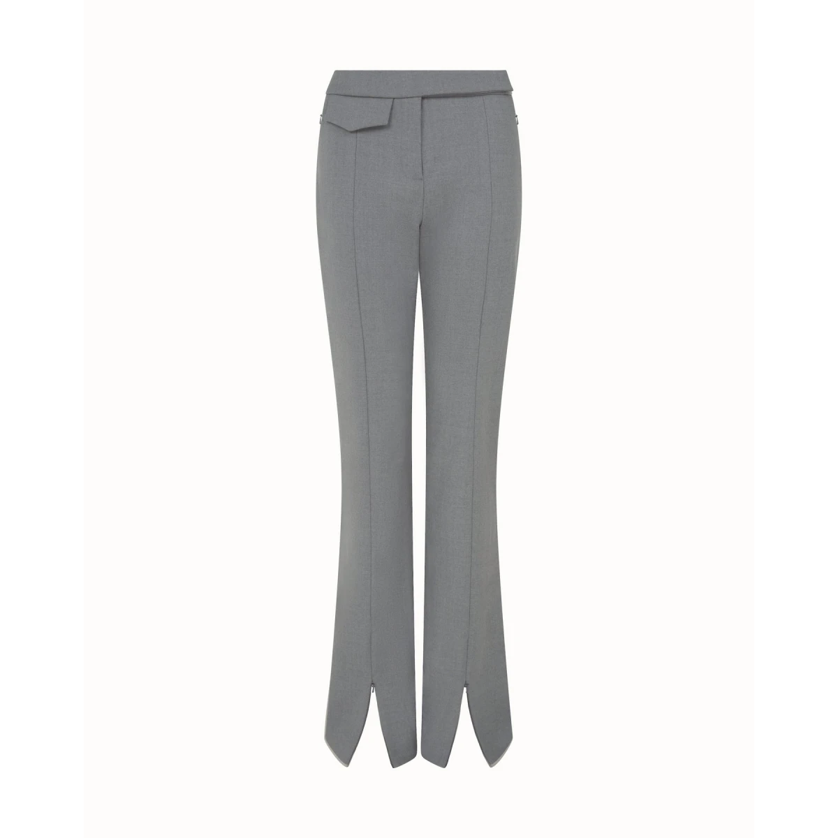 David Koma Tailored Wool Trousers In Grey