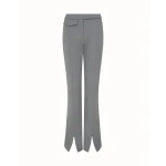 David Koma Tailored Wool Trousers In Grey