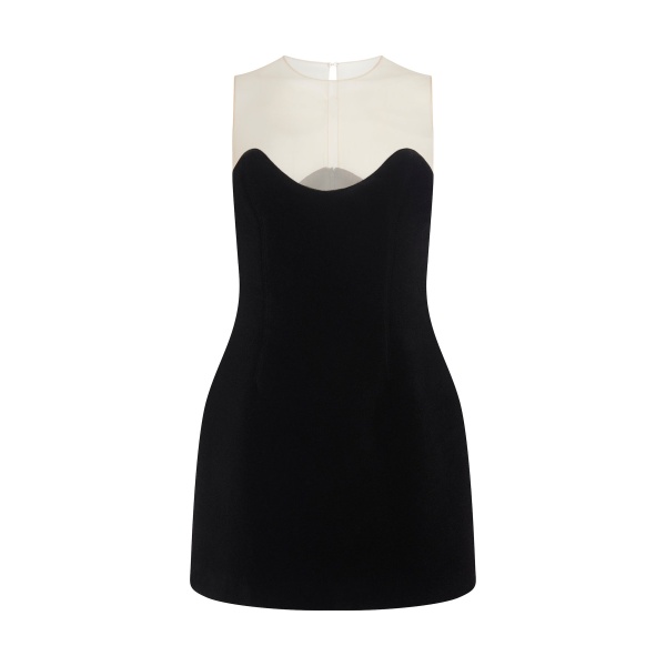 David Koma Wave Neckline And Tulle Mini Dress