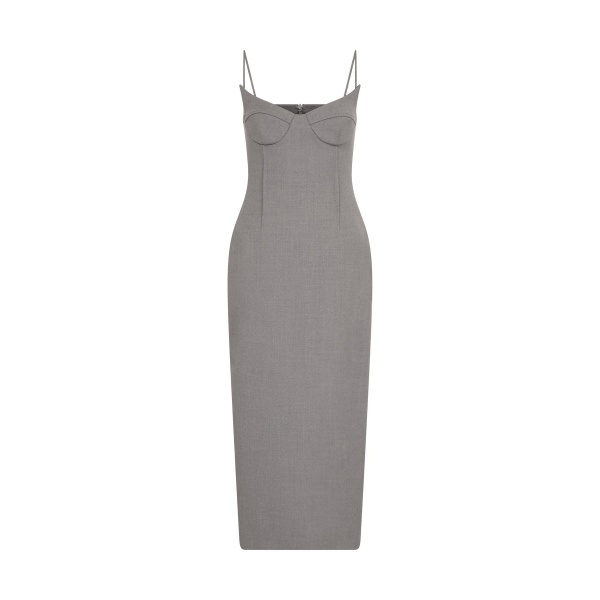 David Koma Winged Cup Detail Midi Dress