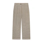 Checked cuffed pants