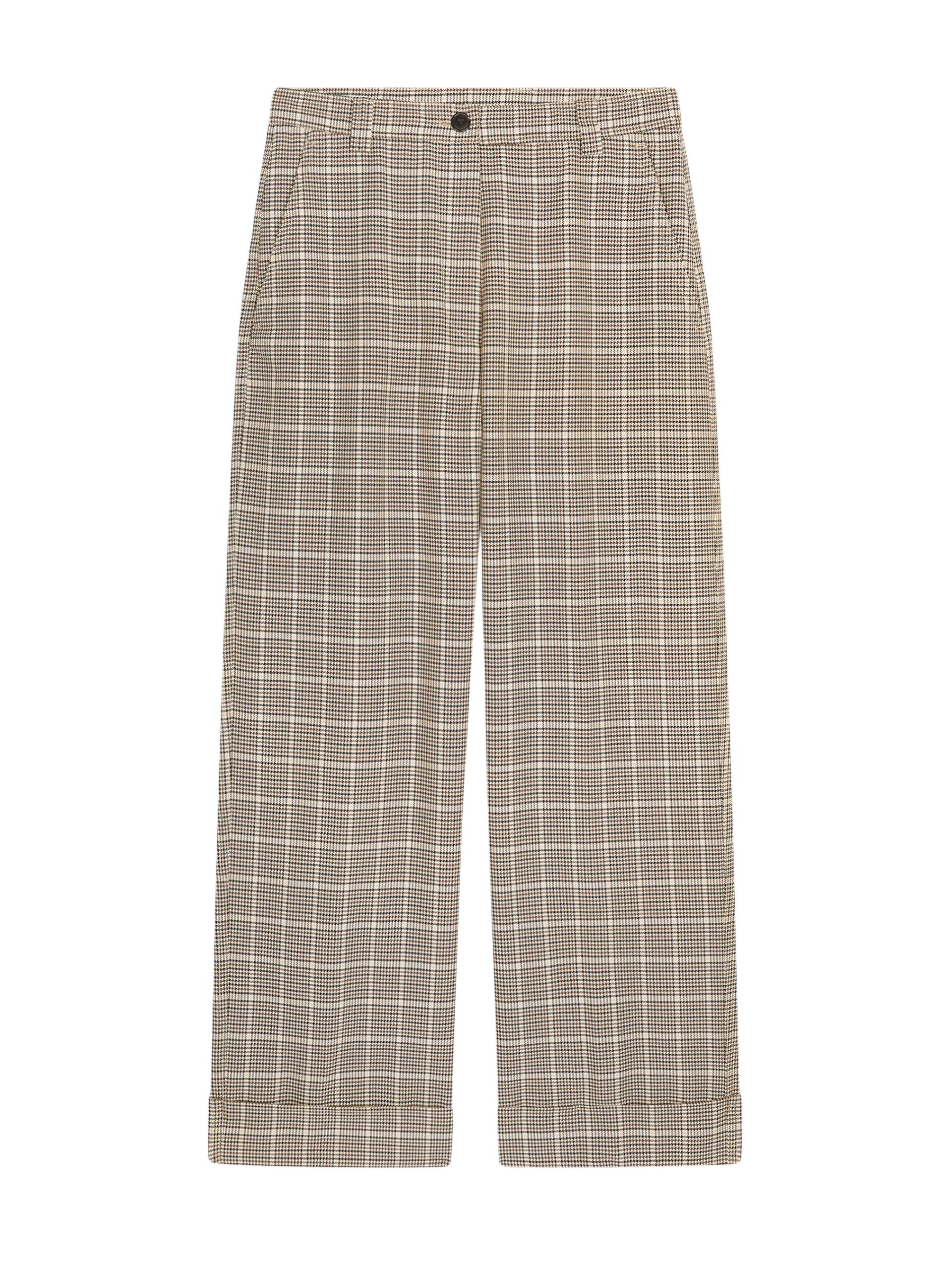 Dries Van Noten Checked cuffed pants
