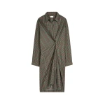 Checked shirt dress